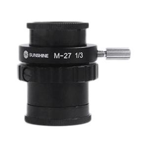 ADATTATORE CTV TELECAMERA SUNSHINE M-27 1/3 PER MICROSCOPIO TRINOCULARE 0.3X
