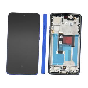 DISPLAY LCD PER MOTOROLA XT2409-1 MOTO EDGE 50 NEO 5G BLU / PANTONE NAUTICAL BLUE CON FRAME 5D68C28686 5D68C28371