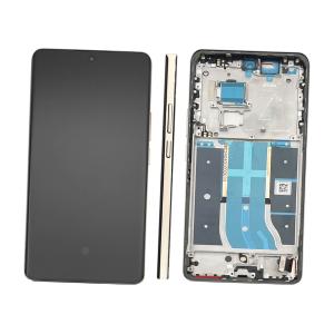 DISPLAY LCD PER REALME 12 PRO+ PLUS 5G RMX3840 RMX3841 BEIGE / NAVIGATOR BEIGE CON FRAME 621029000160 SERVICE PACK