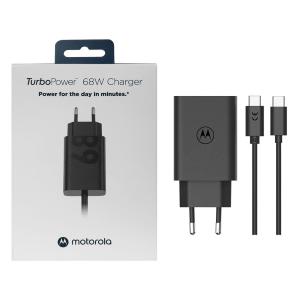 TRAVEL MOTOROLA PG38C06281 68W + CAVO USB-C NERO - BLISTER RETAIL