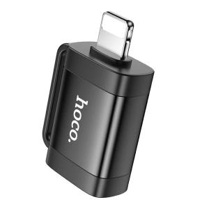 ADATTATORE DA LIGHTNING MASCHIO A USB FEMMINA HOCO UA31A NERO - BLISTER REATAIL