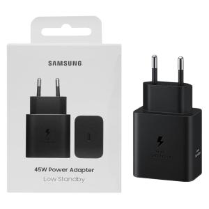 PRESA USB-C TYPE-C SAMSUNG EP-T4511NBEGEU 45W SUPER FAST CHARGER NERO - BLISTER RETAIL