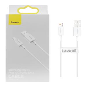 CAVO USB + LIGHTNING BASEUS SUPERIOR SERIES 20W 2.4A 0.25M BIANCO CALYS-02