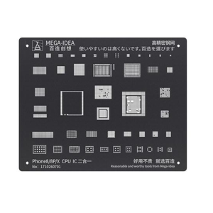 STENCIL 2D PER REBALLING FULL IC - CPU IPHONE 8 / 8 PLUS / X BZ30 MEGA-IDEA