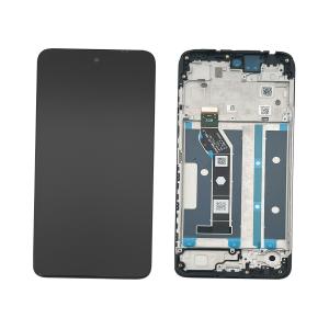 DISPLAY LCD PER MOTOROLA XT2521-3 MOTO G15 4G / XT2521-5 MOTO G15 POWER 4G NERO CON FRAME 5D68C29273 5D68C29274