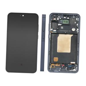 DISPLAY LCD PER SAMSUNG A556B A55 5G BLU NAVY / AWESOME NAVY CON FRAME GH82-34305A (ASSEMBLED) - SERVICE PACK