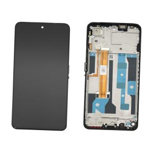 DISPLAY LCD PER REALME C75 4G RMX3941 NERO / STORM BLACK CON FRAME 621029000365 - SERVICE PACK