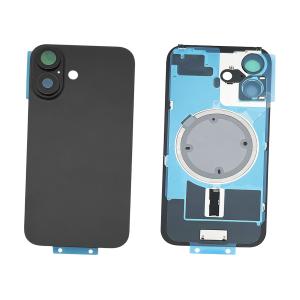 BACK COVER PER IPHONE 16 NERO COMPATIBILE