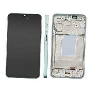 DISPLAY LCD PER SAMSUNG A266B A26 5G VERDE / MINT CON FRAME GH82-37049C SERVICE PACK