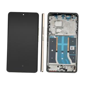 DISPLAY LCD PER REALME 12 PRO+ PLUS 5G RMX3840 RMX3841 BEIGE / NAVIGATOR BEIGE CON FRAME (AMOLED)