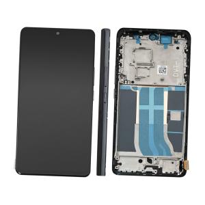 DISPLAY LCD PER REALME 12 PRO+ PLUS 5G RMX3840 RMX3841 NERO CON FRAME (TFT)