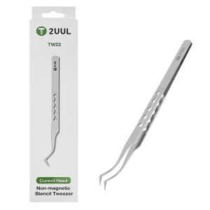 PINZA IN ACCIAIO 2UUL TW22 PUNTA CURVA NON-MAGNETIC