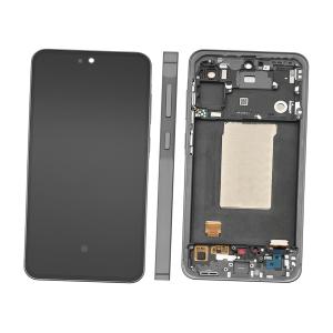 DISPLAY LCD PER SAMSUNG A566B A56 5G NERO / AWESOME GRAPHITE CON FRAME GH82-36829A - SERVICE PACK