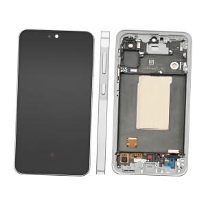 DISPLAY LCD PER SAMSUNG A566B A56 5G GRIGIO / AWESOME LIGHTGRAY CON FRAME GH82-36829B - SERVICE PACK