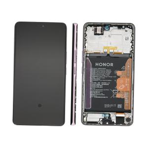 DISPLAY LCD PER HONOR MAGIC7 LITE VIOLA CON FRAME + BATTERIA 0235AMQR - SERVICE PACK