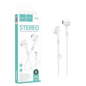 CUFFIE AURICOLARI HOCO M93 TYPE-C HANDSFREE CON MICROFONO BIANCO