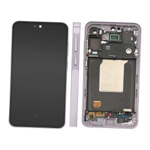 DISPLAY LCD PER SAMSUNG A556B A55 5G VIOLA / AWESOMELILAC CON FRAME GH82-34305C (ASSEMBLED) - SERVICE PACK