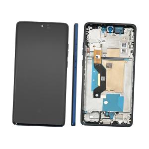 DISPLAY LCD PER MOTOROLA XT2505-1 XT2505-4 MOTO EDGE 60 BLU / PANTONE GIBRALTAR SEA CON FRAME 5D68C29943
