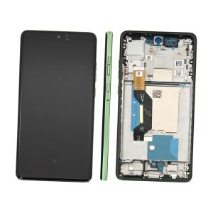 DISPLAY LCD PER MOTOROLA XT2505-1 XT2505-4 MOTO EDGE 60 VERDE / PANTONE SHAMROCK CON FRAME 5D68C29944