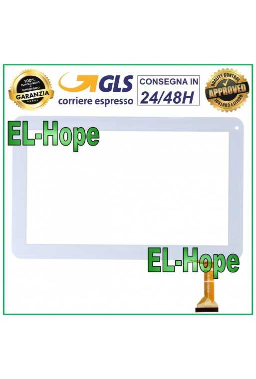 TOUCH SCREEN VETRO TABLET MAJESTIC TAB-201 3G DIGITIZER 10.1&amp;quot; ORIGINALE BIANCO
