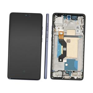 DISPLAY LCD PER MOTOROLA XT2503-4 MOTO EDGE 60 FUSION 5G GRIGIO / PANTONE SLIPSTREAM CON FRAME 5D68C29878 5D68C30314
