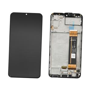 DISPLAY LCD PER SAMSUNG A235F A23 NERO CON FRAME GH82-28563A GH82-28657A (FLAT SM-A235F REV0.1 CDOT)