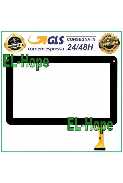 TOUCH SCREEN VETRO PER TABLET KON.EL.CO SPA M1011 DIGITIZER 10.1&amp;quot; ORIGINALE NERO