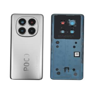 BACK COVER PER XIAOMI POCO X7 5G SILVER CON VETRO CAM 5600060O16P00 - SERVICE PACK