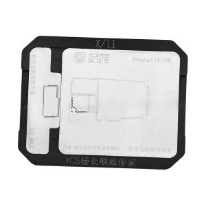 PIATTAFORMA REBALLING PCB YCS PER IPHONE X / XS / XS MAX / 11 / 11 PRO / 11 PRO MAX