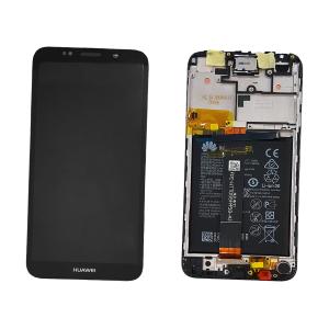DISPLAY LCD PER HUAWEI Y5 2018 NERO CON FRAME 02351XHU 02352CQV