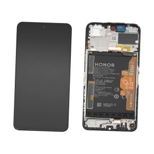 DISPLAY LCD PER HONOR X7C ALT-LX2 NERO CON FRAME + BATTERIA 0235ALQQ - SERVICE PACK