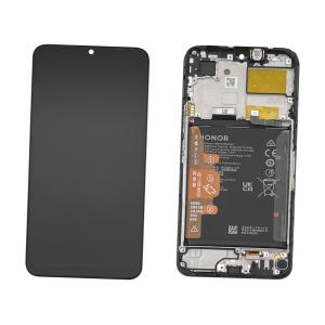 DISPLAY LCD PER HONOR X5 NERO CON FRAME + BATTERIA 0235AENL - SERVICE PACK