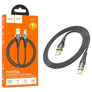 CAVO USB + TYPE-C HOCO U121 60W 3A 1.2M NERO - BLISTER RETAIL