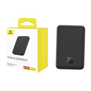 POWER BANK BASEUS MAGNETIC MINI AIR PPCXM05 5000mAh 20W PD + FQI NERO P10022107113-00
