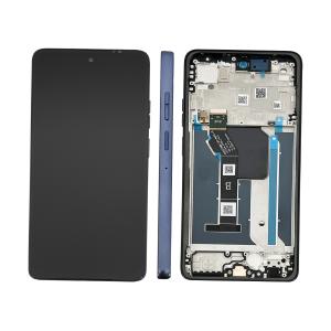 DISPLAY LCD PER MOTOROLA XT2529-2 MOTO G56 5G NERO / PANTONE BLACK OYSTER CON FRAME 5D68C30208 5D68C30294