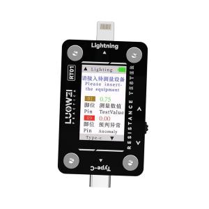 TESTER DOCK RICARICA LUOWEI RT01 CON RILEVAMENTEO AUTOMATICO TYPE-C / LIGHTNING