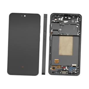 DISPLAY LCD PER SAMSUNG S721B S24 FE 5G NERO GRAPHITE CON FRAME GH82-35848A