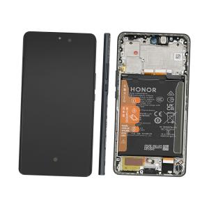 DISPLAY LCD PER HONOR X50 ALI-AN00 NERO CON FRAME + BATTERIA 0235AGJG - SERVICE PACK