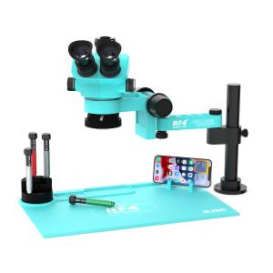 MICROSCOPIO RF4 RF-7050PRO-F019 TRINOCULARE 7-50X CON INTERFACCIA 0.5CTV E BRACCIO FLESSIBILE