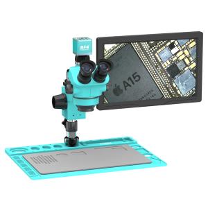 MICROSCOPIO RF4 RF-7050TVD2-4KC1PRO-M156 TRINOCULARE 7-50X CON CAMERA 4K E MONITOR 15,6