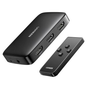 SWITCH VIDEO SPLITTER UGREEN CM332 3 X HDMI A HDMI DISPLAY PORT NERO - BLISTER RETAIL