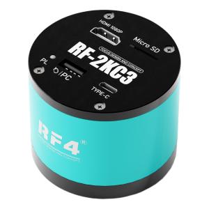 TELECAMERA MICROSCOPICA INDUSTRIALE 2K RF-2KC3 PER MICROSCOPIO TRINOCULARE