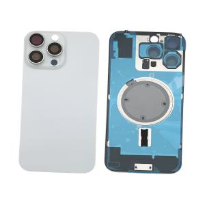 BACK COVER PER IPHONE 16 PRO MAX BIANCO COMPATIBILE