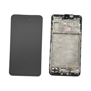 DISPLAY LCD PER SAMSUNG A175F A17 4G NERO CON FRAME GH82-38527A - SERVICE PACK