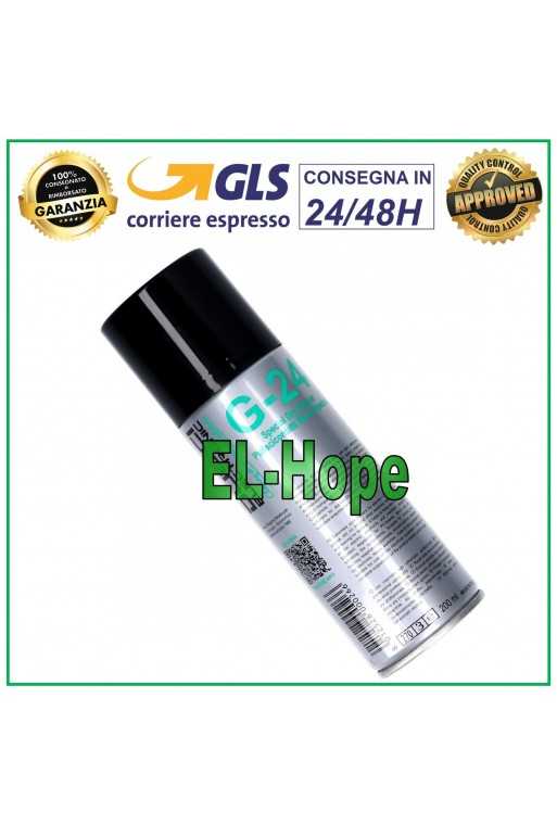 SPRAY ALCOOL PULISCI CONTATTI SECCO DETERGENTE SGRASSANTE 200ml G-24 G24 DUE CI