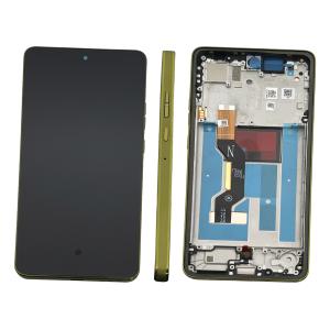 DISPLAY LCD PER MOTOROLA XT2527-2 MOTO G86 5G VERDE / PANTONE GOLDEN CYPRESS CON FRAME 5D68C30476