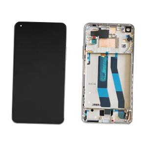 DISPLAY LCD PER XIAOMI 11 LITE 5G NE SILVER CON FRAME 5600040K9D00 56000N00K900 - SERVICE PACK