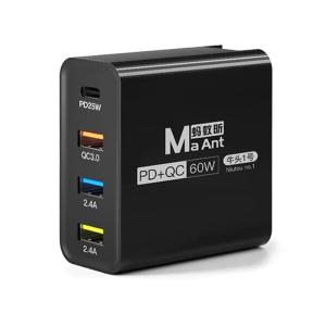 CARICABATTERIE MAANT NIU TAU NO.1 60W CON 4 PORTE NERO