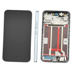 DISPLAY LCD PER OPPO RENO14F 5G CPH2743 / RENO14FS 5G CPH2743 BLU / OPAL BLUE CON FRAME 621029000593 - SERVICE PACK