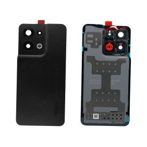 BACK COVER PER OPPO RENO8 5G NERO CON VETRO CAM 4150241 - SERVICE PACK